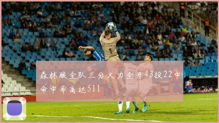 森林狼全队三分火力全开43投22中命中率高达511